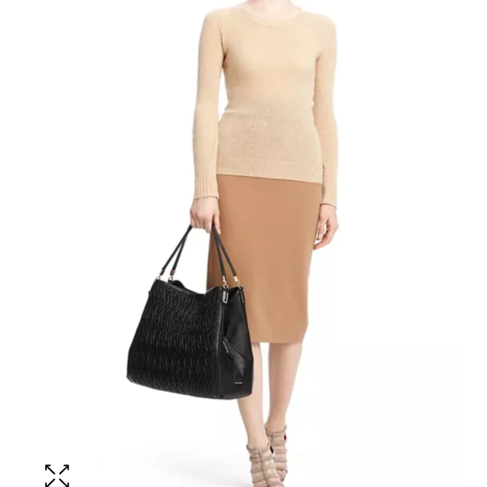 Coach Madison Phoebe Gathered Twist Papaya Leather Shoulder Bag - Picture 4 of 15
